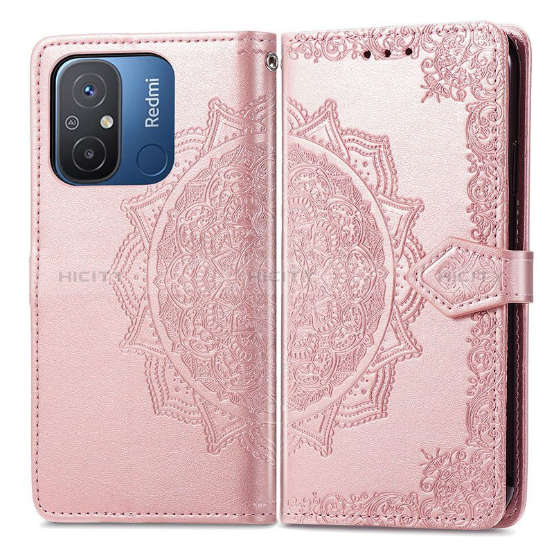 Custodia Portafoglio In Pelle Fantasia Modello Cover con Supporto per Xiaomi Redmi 12C 4G