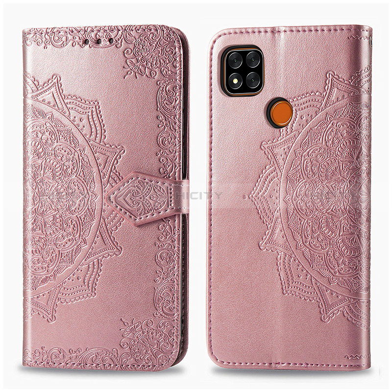 Custodia Portafoglio In Pelle Fantasia Modello Cover con Supporto per Xiaomi Redmi 9 Activ