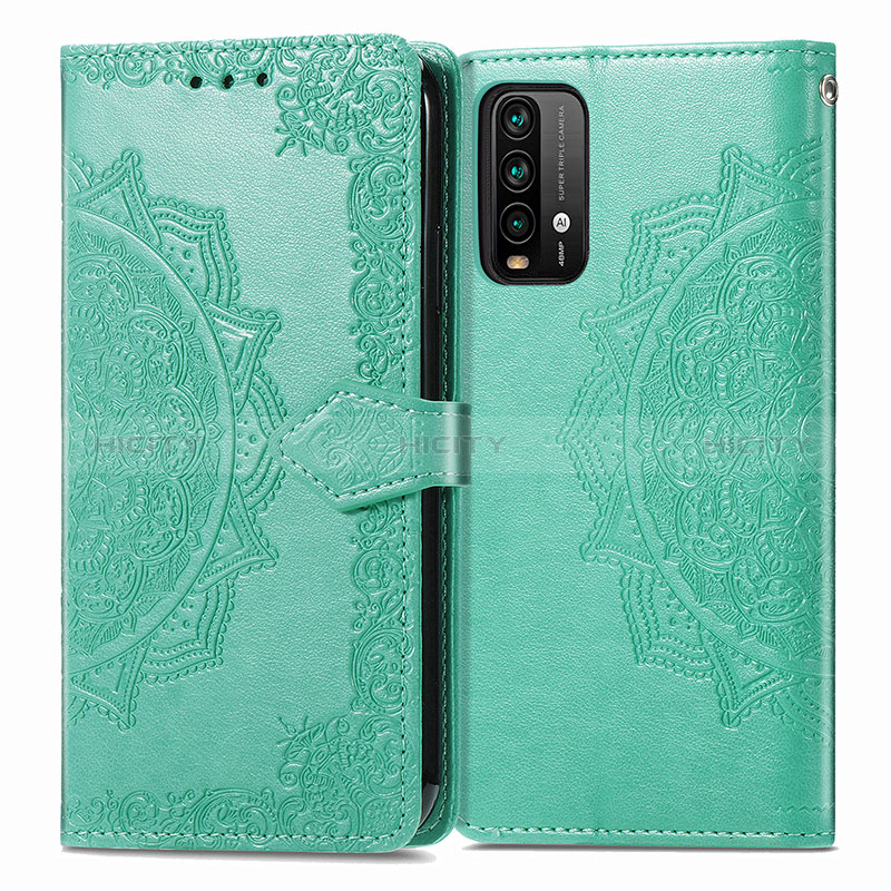 Custodia Portafoglio In Pelle Fantasia Modello Cover con Supporto per Xiaomi Redmi 9 Power