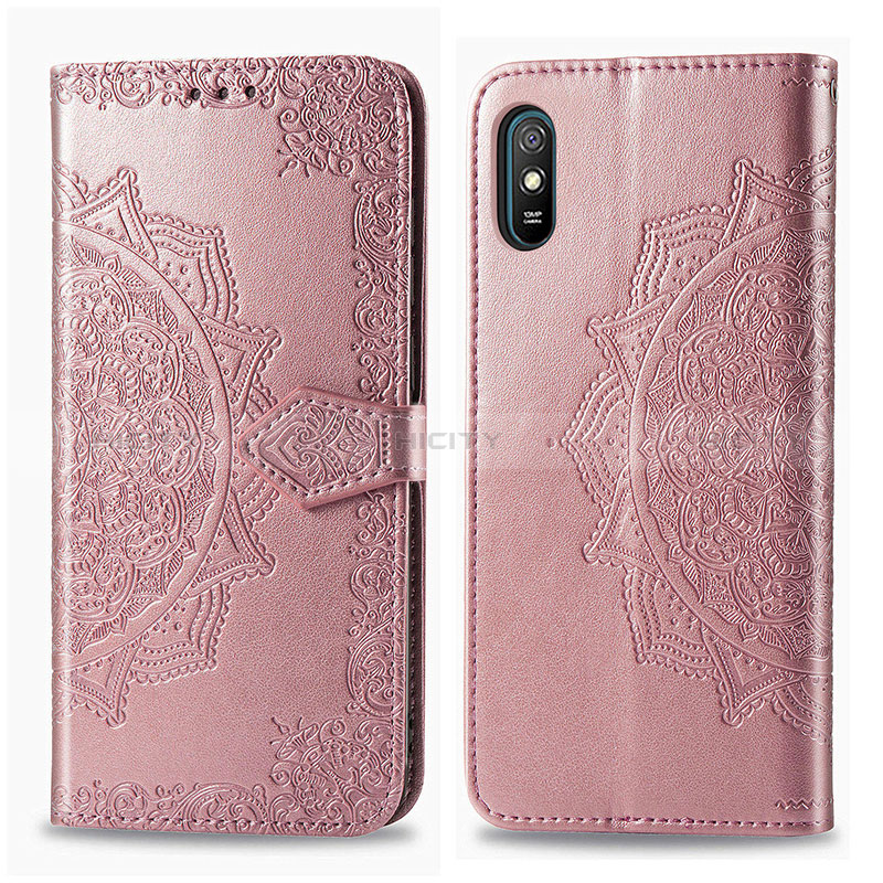 Custodia Portafoglio In Pelle Fantasia Modello Cover con Supporto per Xiaomi Redmi 9AT