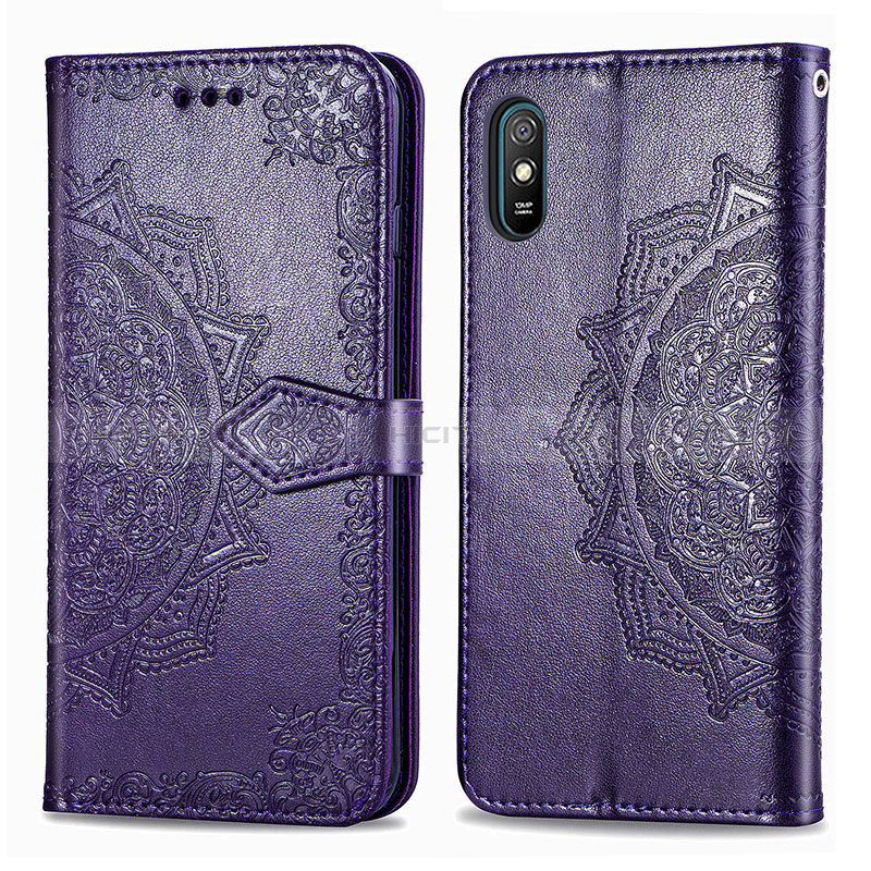 Custodia Portafoglio In Pelle Fantasia Modello Cover con Supporto per Xiaomi Redmi 9AT