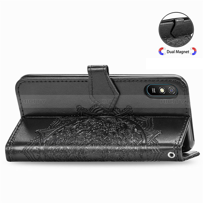 Custodia Portafoglio In Pelle Fantasia Modello Cover con Supporto per Xiaomi Redmi 9i