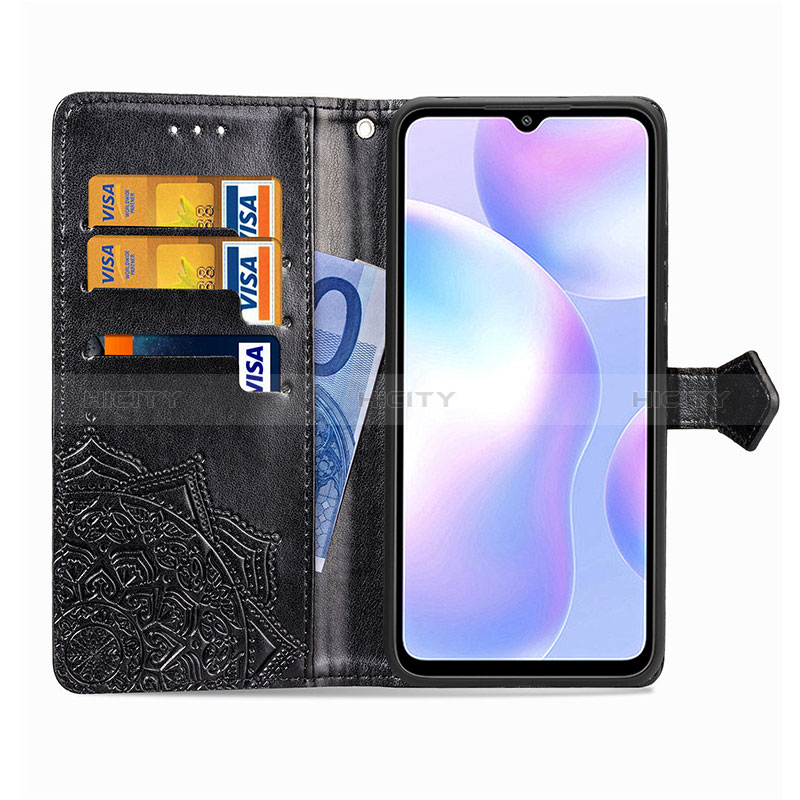 Custodia Portafoglio In Pelle Fantasia Modello Cover con Supporto per Xiaomi Redmi 9i