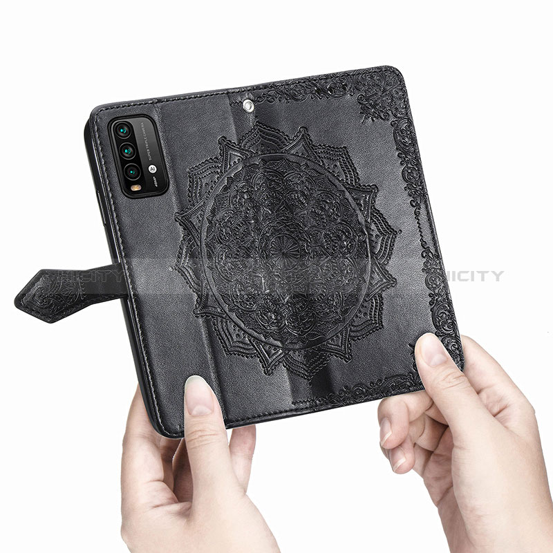 Custodia Portafoglio In Pelle Fantasia Modello Cover con Supporto per Xiaomi Redmi 9T 4G