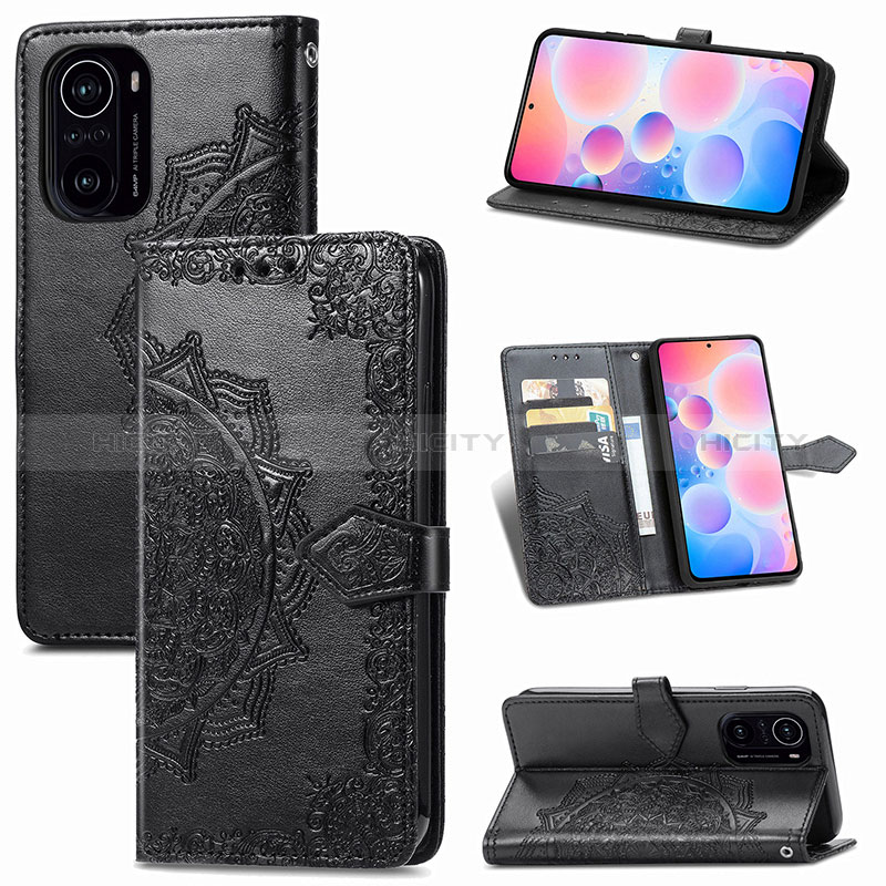 Custodia Portafoglio In Pelle Fantasia Modello Cover con Supporto per Xiaomi Redmi K40 5G