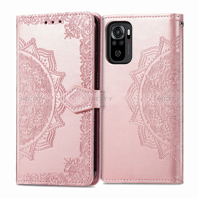 Custodia Portafoglio In Pelle Fantasia Modello Cover con Supporto per Xiaomi Redmi Note 10 4G