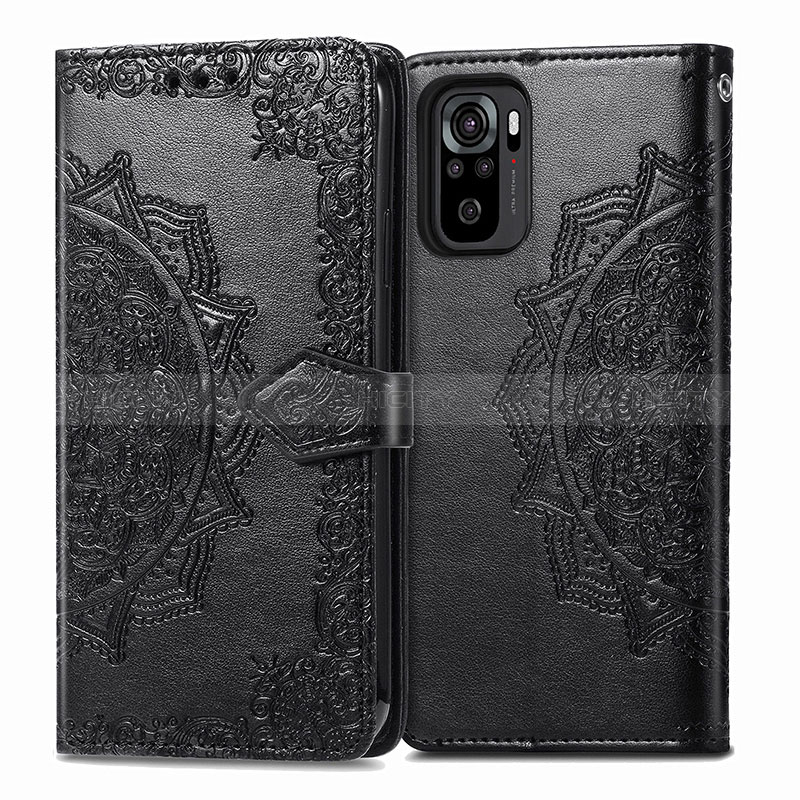 Custodia Portafoglio In Pelle Fantasia Modello Cover con Supporto per Xiaomi Redmi Note 10 4G