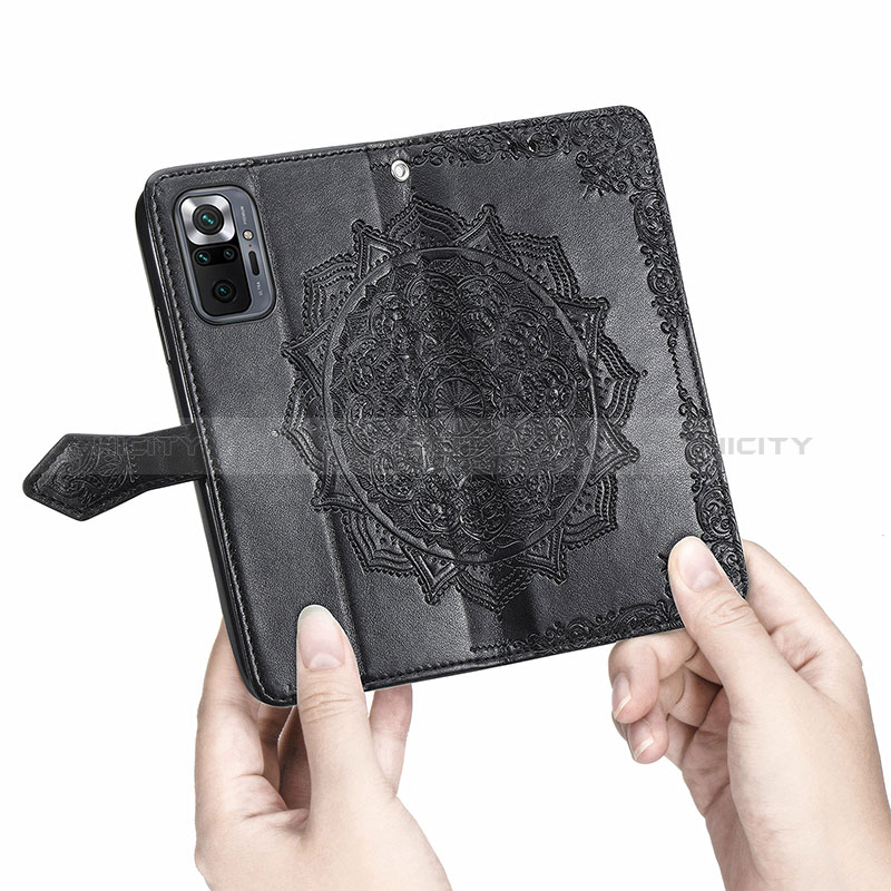 Custodia Portafoglio In Pelle Fantasia Modello Cover con Supporto per Xiaomi Redmi Note 10 Pro Max