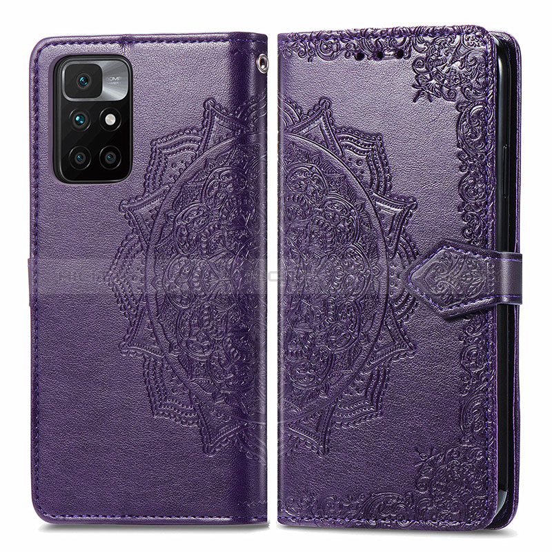 Custodia Portafoglio In Pelle Fantasia Modello Cover con Supporto per Xiaomi Redmi Note 11 4G (2021)