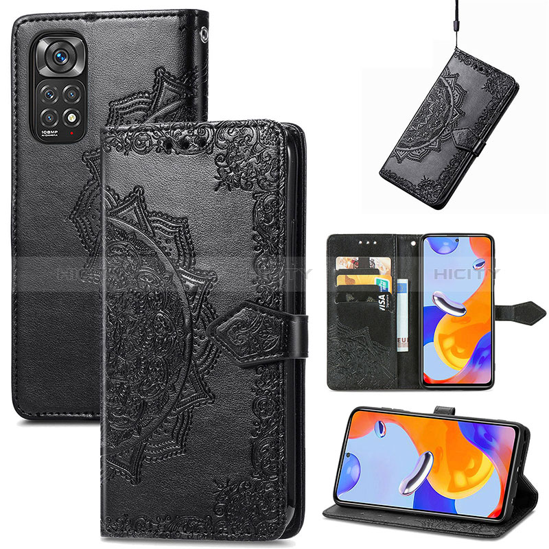 Custodia Portafoglio In Pelle Fantasia Modello Cover con Supporto per Xiaomi Redmi Note 11 Pro 4G