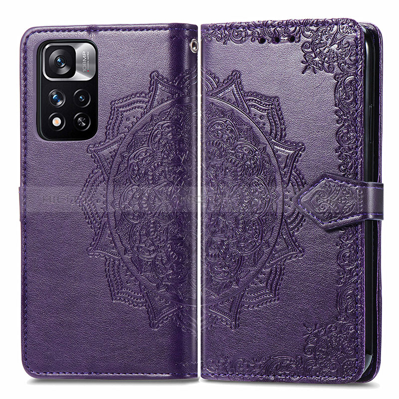 Custodia Portafoglio In Pelle Fantasia Modello Cover con Supporto per Xiaomi Redmi Note 11 Pro+ Plus 5G