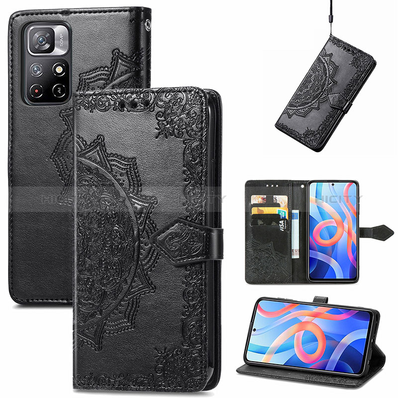 Custodia Portafoglio In Pelle Fantasia Modello Cover con Supporto per Xiaomi Redmi Note 11S 5G