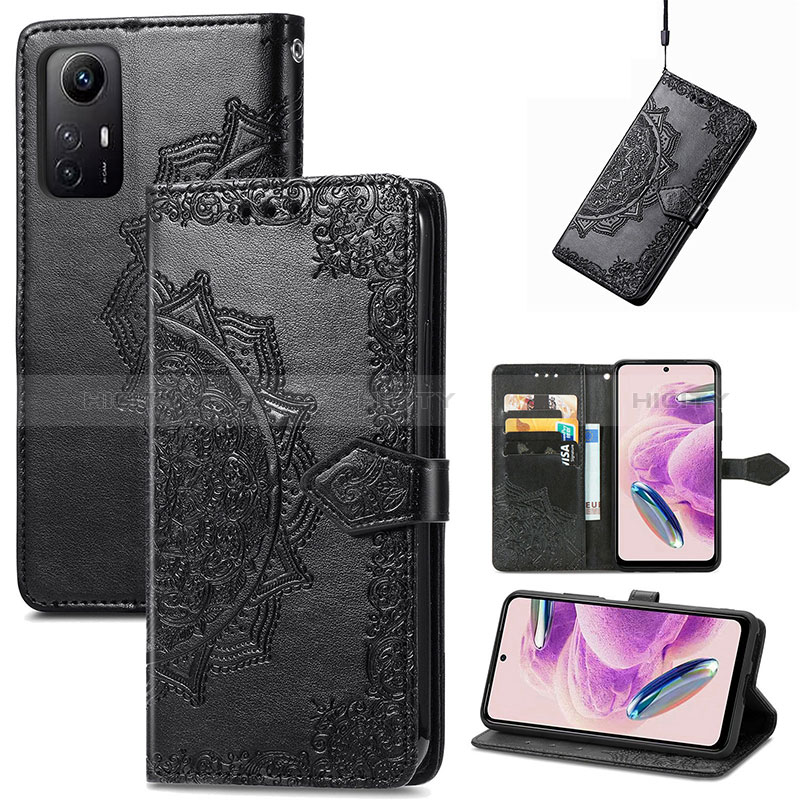 Custodia Portafoglio In Pelle Fantasia Modello Cover con Supporto per Xiaomi Redmi Note 12S