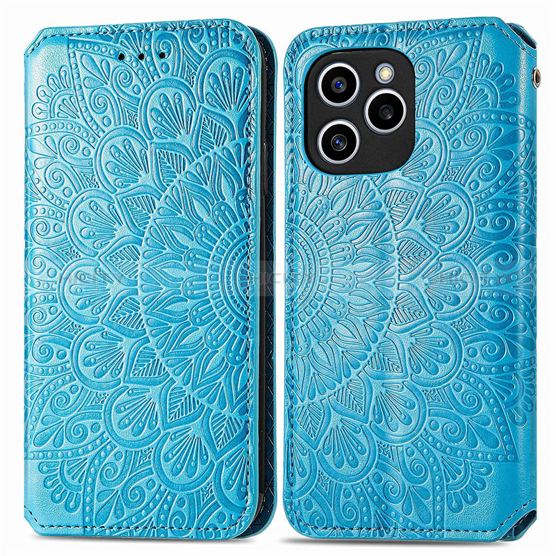 Custodia Portafoglio In Pelle Fantasia Modello Cover con Supporto S01D per Huawei Honor 60 SE 5G