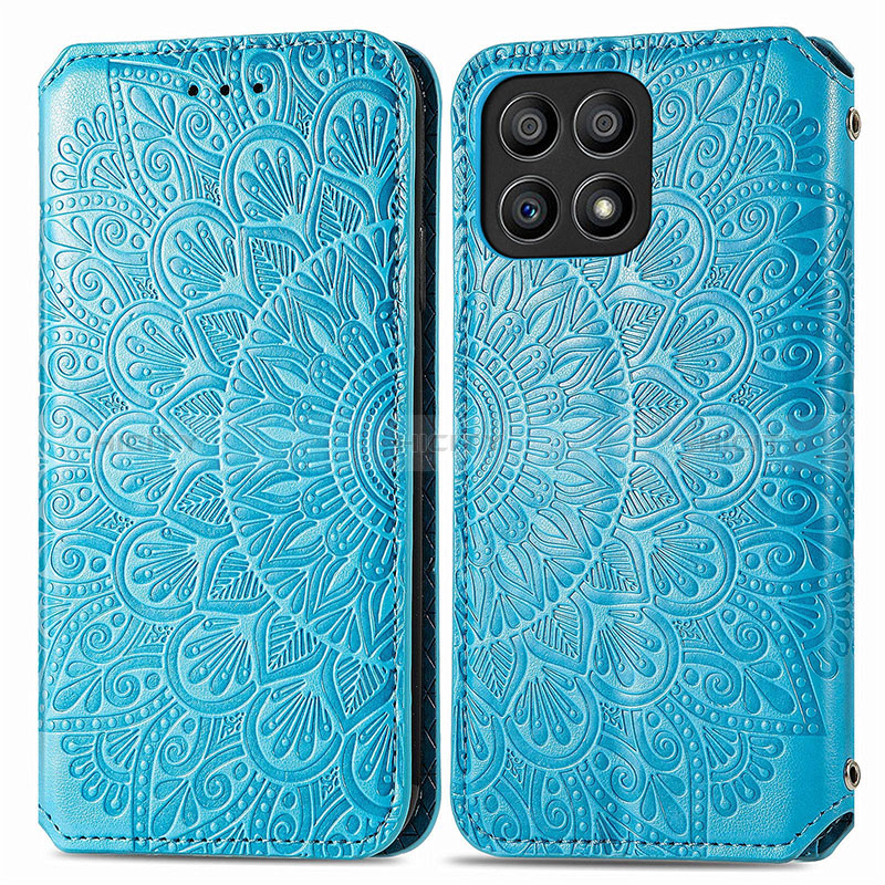 Custodia Portafoglio In Pelle Fantasia Modello Cover con Supporto S01D per Huawei Honor X30i