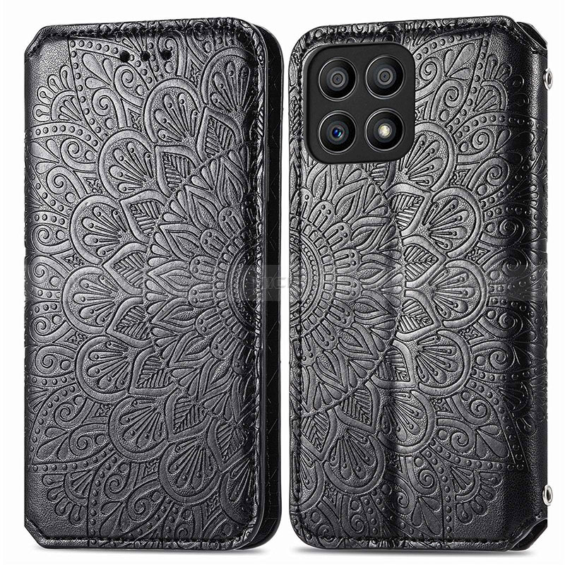 Custodia Portafoglio In Pelle Fantasia Modello Cover con Supporto S01D per Huawei Honor X30i