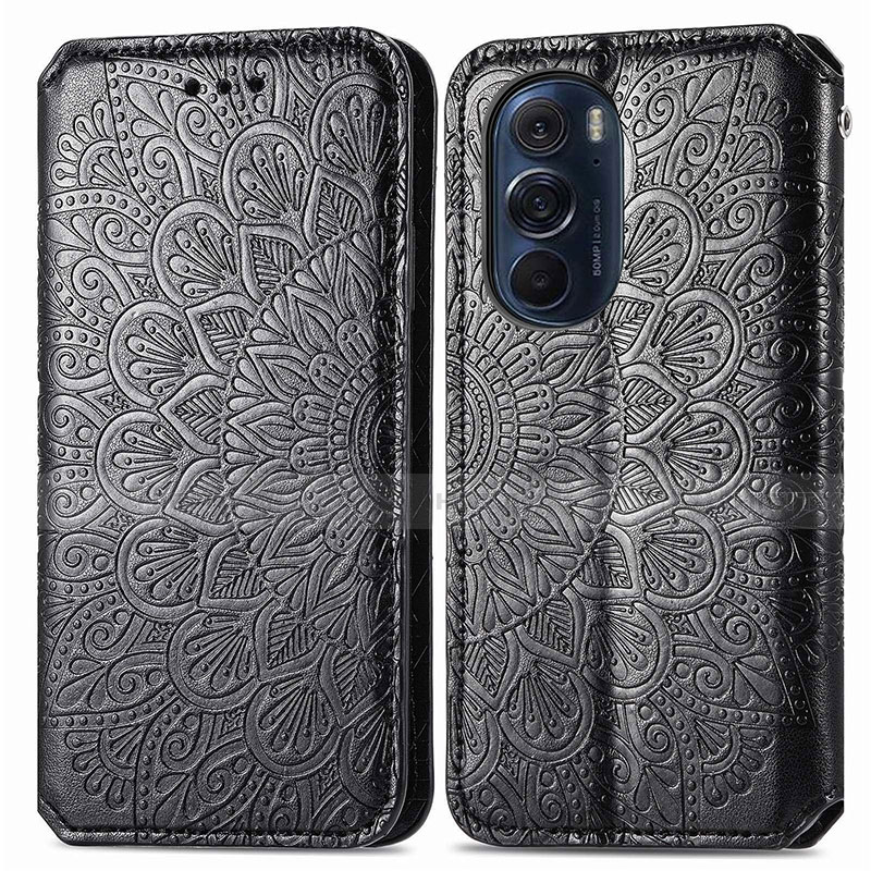 Custodia Portafoglio In Pelle Fantasia Modello Cover con Supporto S01D per Motorola Moto Edge 30 Pro 5G