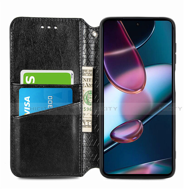 Custodia Portafoglio In Pelle Fantasia Modello Cover con Supporto S01D per Motorola Moto Edge 30 Pro 5G