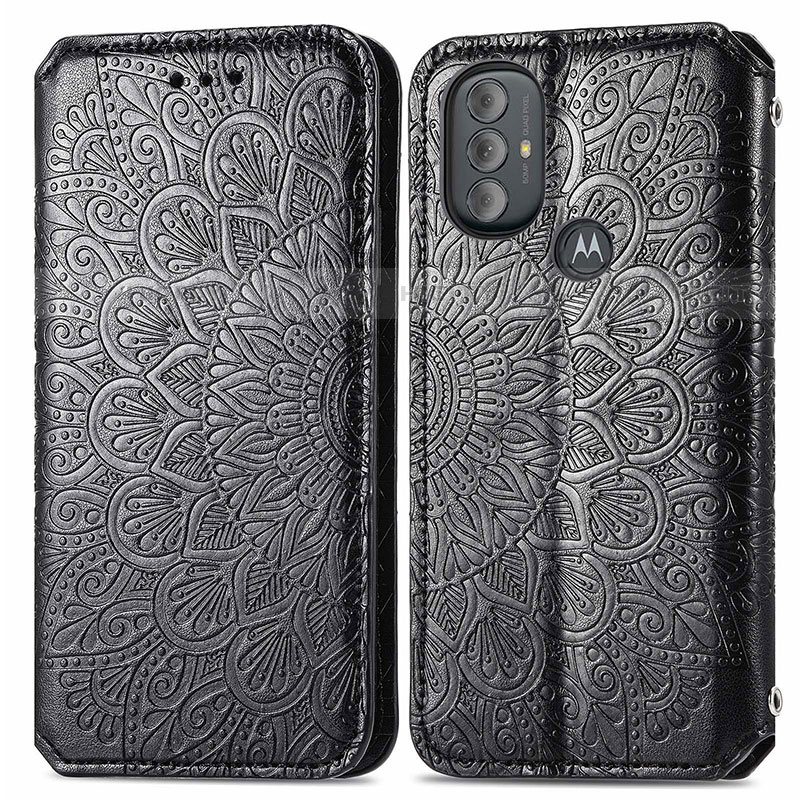 Custodia Portafoglio In Pelle Fantasia Modello Cover con Supporto S01D per Motorola Moto G Play Gen 2