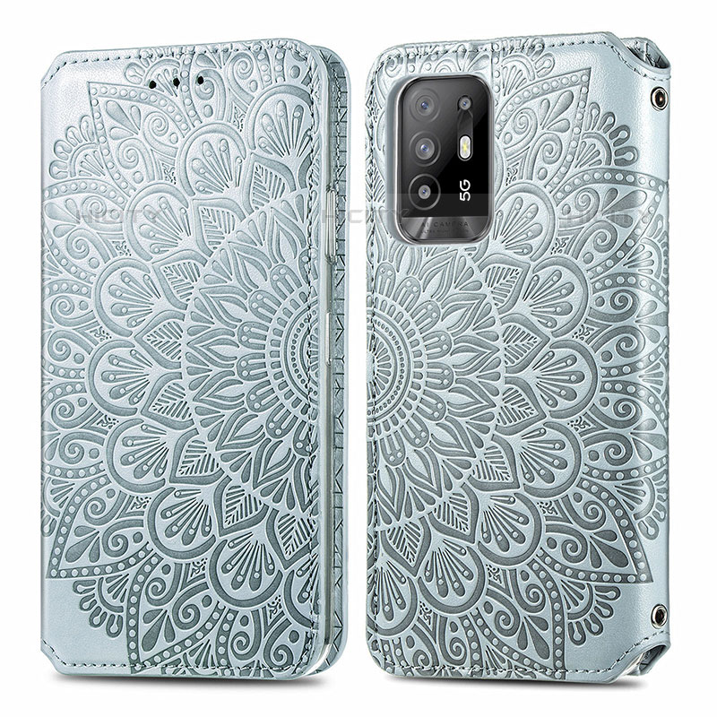 Custodia Portafoglio In Pelle Fantasia Modello Cover con Supporto S01D per Oppo A94 5G