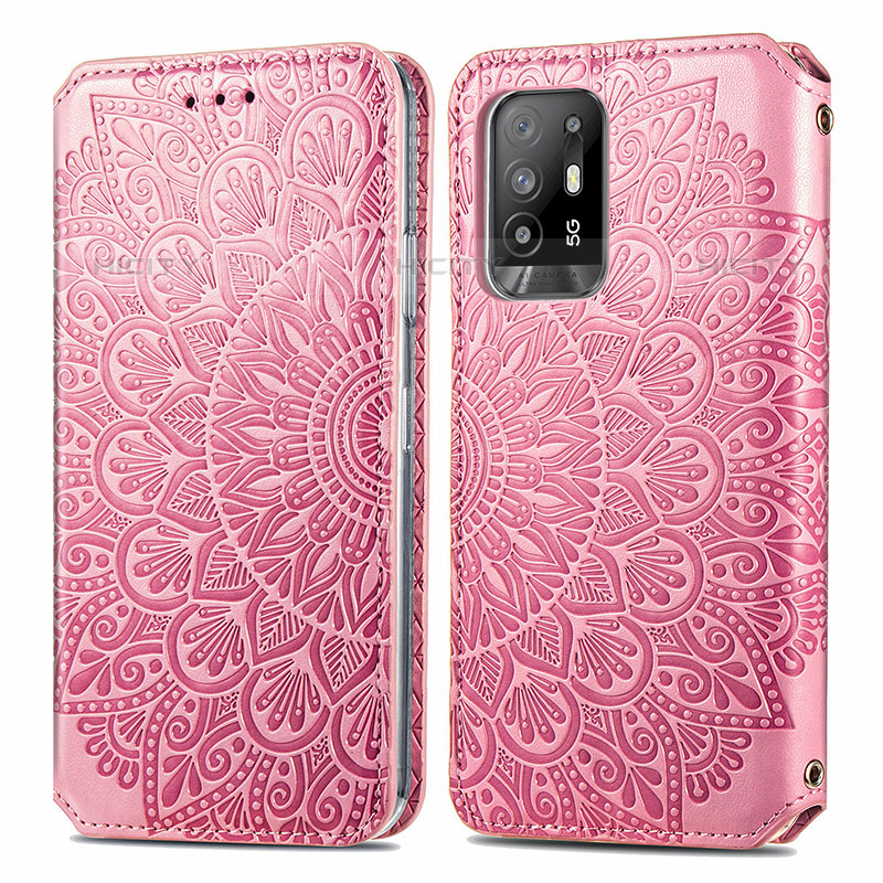 Custodia Portafoglio In Pelle Fantasia Modello Cover con Supporto S01D per Oppo A94 5G