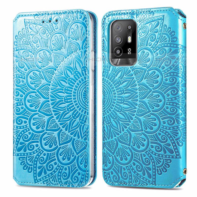 Custodia Portafoglio In Pelle Fantasia Modello Cover con Supporto S01D per Oppo A94 5G