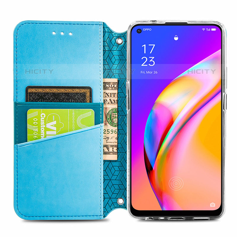 Custodia Portafoglio In Pelle Fantasia Modello Cover con Supporto S01D per Oppo A94 5G