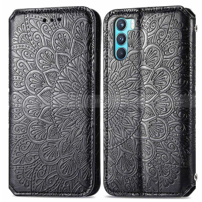 Custodia Portafoglio In Pelle Fantasia Modello Cover con Supporto S01D per Oppo K9 Pro 5G