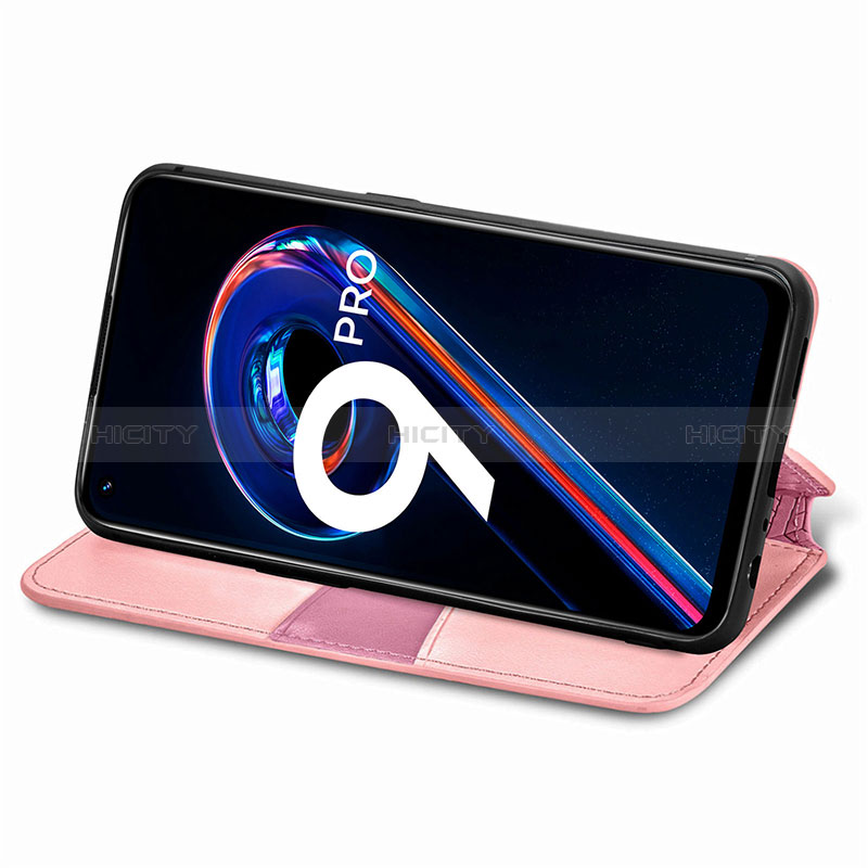 Custodia Portafoglio In Pelle Fantasia Modello Cover con Supporto S01D per Realme 9 5G