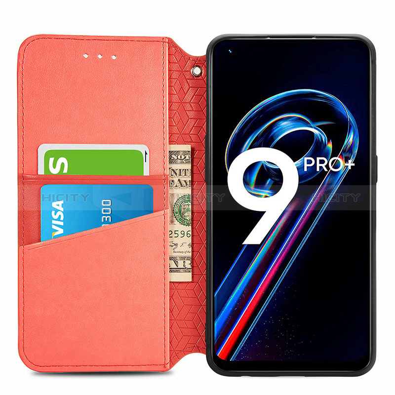 Custodia Portafoglio In Pelle Fantasia Modello Cover con Supporto S01D per Realme 9 Pro+ Plus 5G