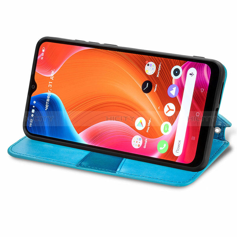 Custodia Portafoglio In Pelle Fantasia Modello Cover con Supporto S01D per Realme C11 (2021)