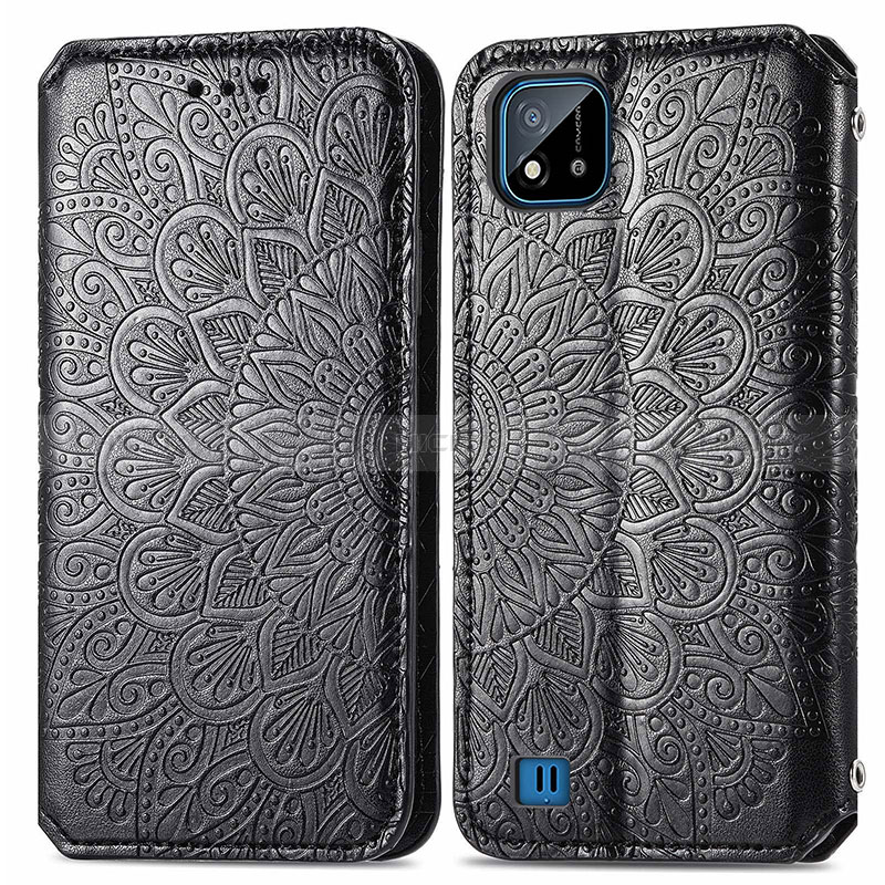 Custodia Portafoglio In Pelle Fantasia Modello Cover con Supporto S01D per Realme C20