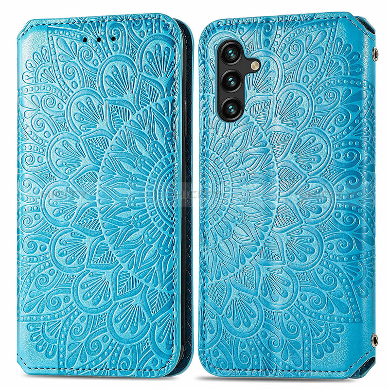 Custodia Portafoglio In Pelle Fantasia Modello Cover con Supporto S01D per Samsung Galaxy A04s