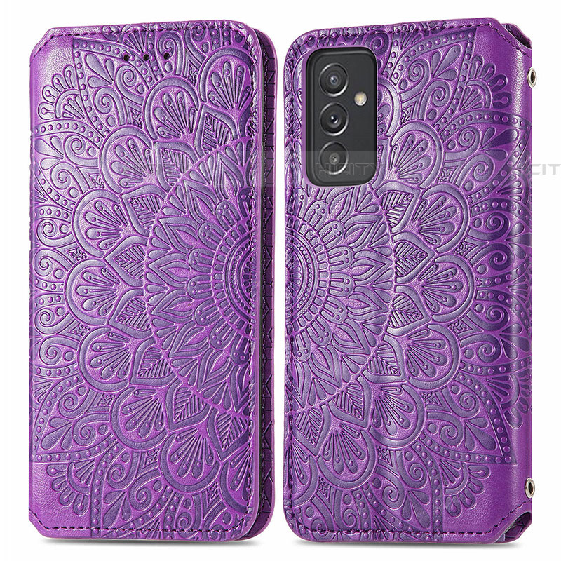 Custodia Portafoglio In Pelle Fantasia Modello Cover con Supporto S01D per Samsung Galaxy A05s