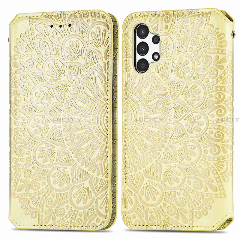 Custodia Portafoglio In Pelle Fantasia Modello Cover con Supporto S01D per Samsung Galaxy A13 4G