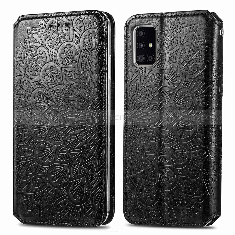 Custodia Portafoglio In Pelle Fantasia Modello Cover con Supporto S01D per Samsung Galaxy A51 5G