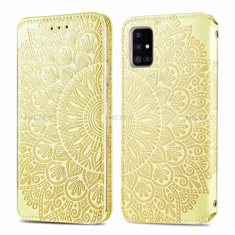 Custodia Portafoglio In Pelle Fantasia Modello Cover con Supporto S01D per Samsung Galaxy A51 5G