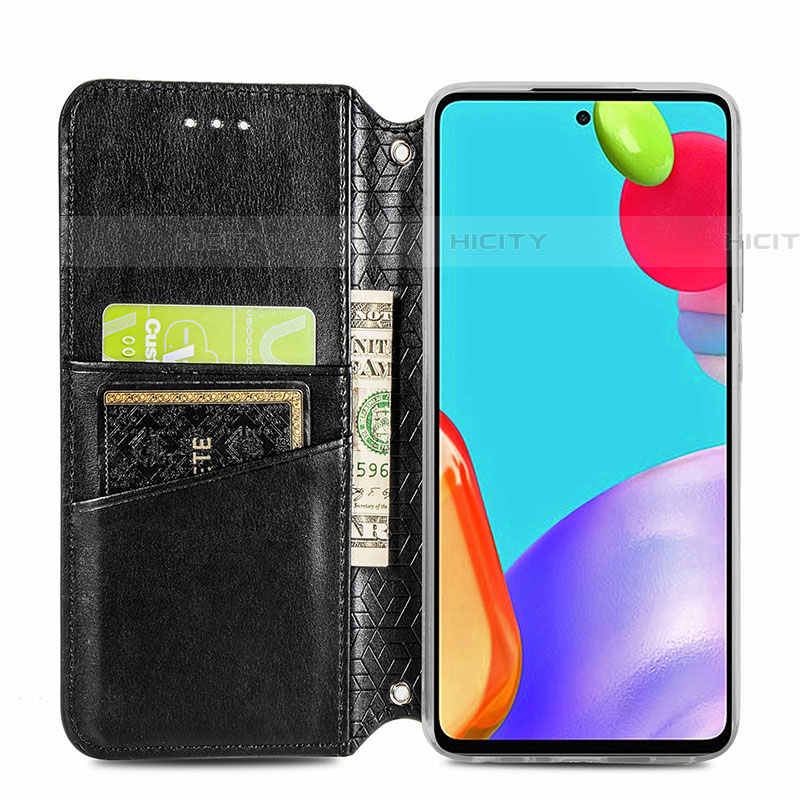 Custodia Portafoglio In Pelle Fantasia Modello Cover con Supporto S01D per Samsung Galaxy A52 5G