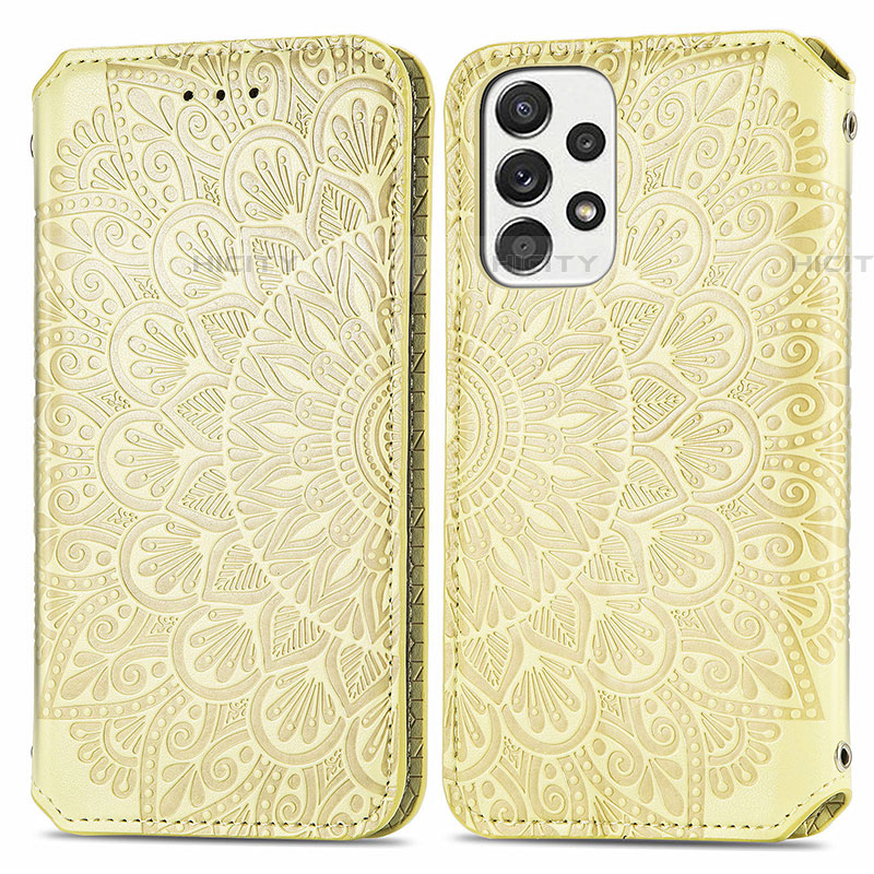 Custodia Portafoglio In Pelle Fantasia Modello Cover con Supporto S01D per Samsung Galaxy A53 5G