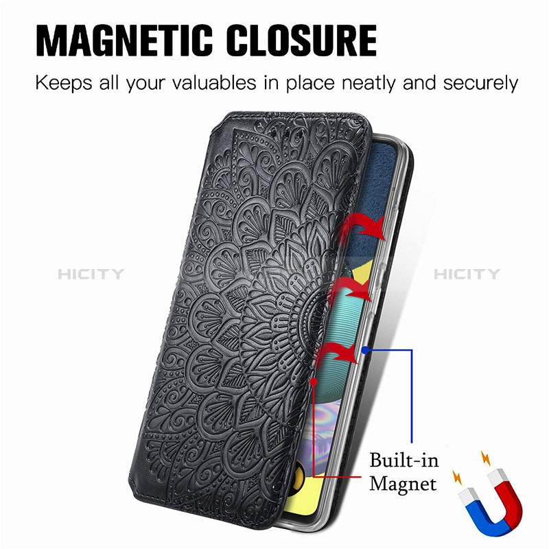 Custodia Portafoglio In Pelle Fantasia Modello Cover con Supporto S01D per Samsung Galaxy A71 4G A715