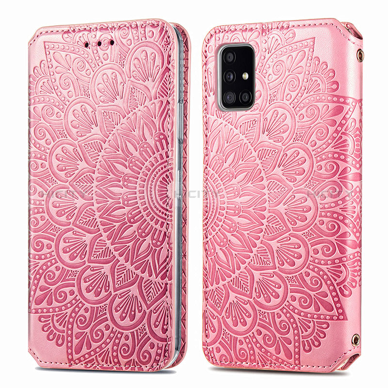 Custodia Portafoglio In Pelle Fantasia Modello Cover con Supporto S01D per Samsung Galaxy A71 5G