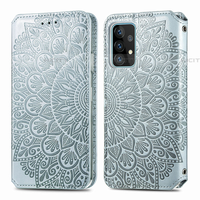 Custodia Portafoglio In Pelle Fantasia Modello Cover con Supporto S01D per Samsung Galaxy A72 5G