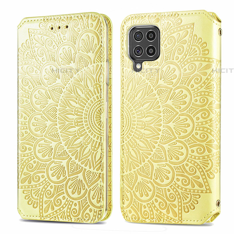 Custodia Portafoglio In Pelle Fantasia Modello Cover con Supporto S01D per Samsung Galaxy F62 5G