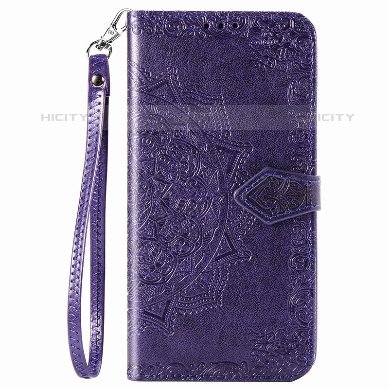 Custodia Portafoglio In Pelle Fantasia Modello Cover con Supporto S01D per Samsung Galaxy M02 Viola