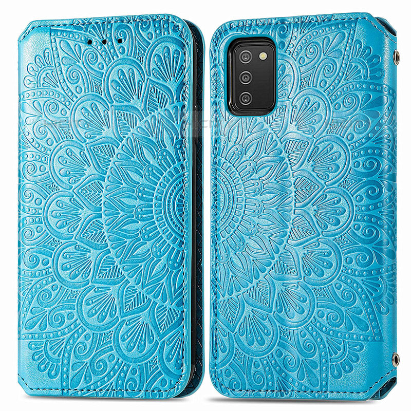 Custodia Portafoglio In Pelle Fantasia Modello Cover con Supporto S01D per Samsung Galaxy M02s