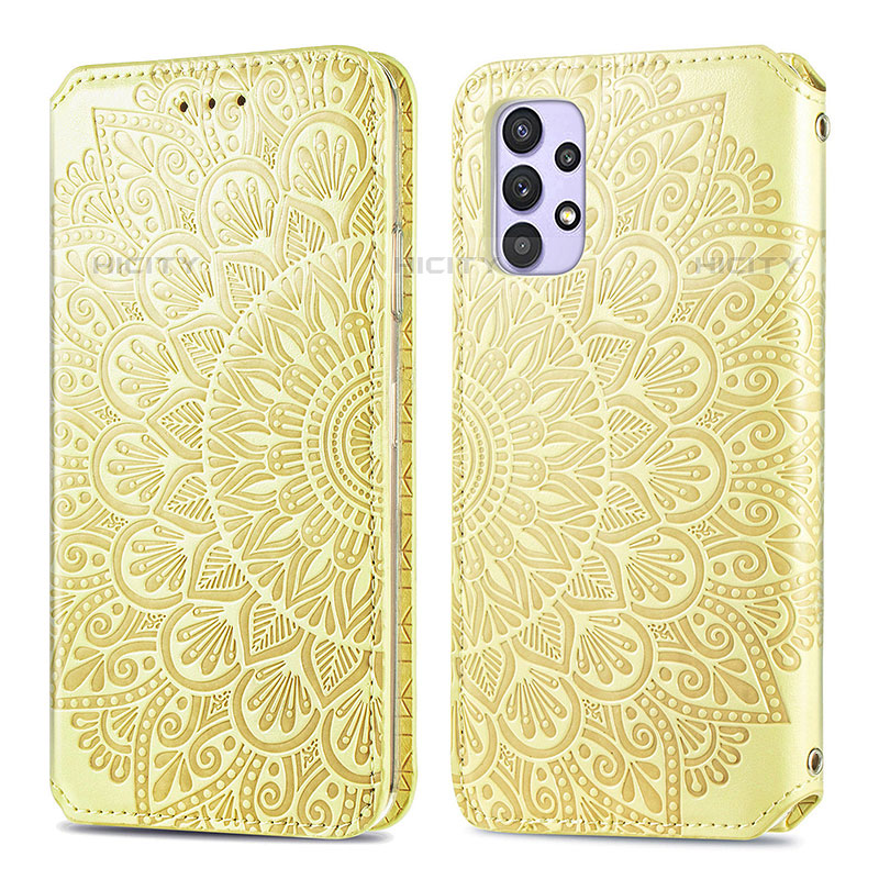 Custodia Portafoglio In Pelle Fantasia Modello Cover con Supporto S01D per Samsung Galaxy M32 5G