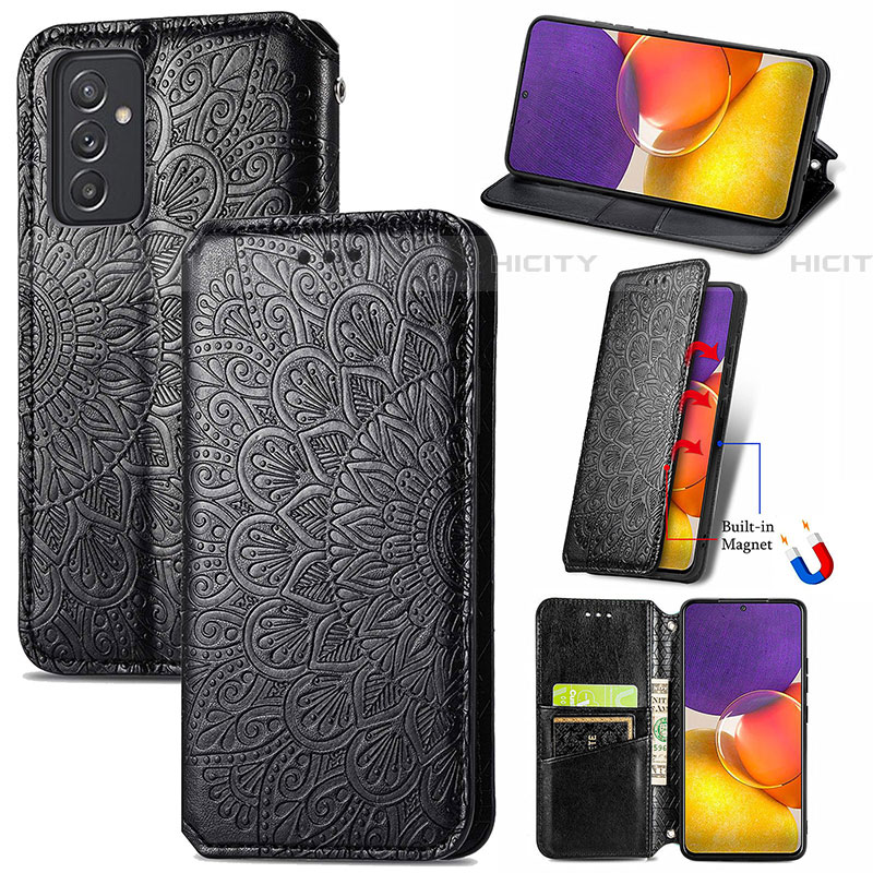 Custodia Portafoglio In Pelle Fantasia Modello Cover con Supporto S01D per Samsung Galaxy M34 5G