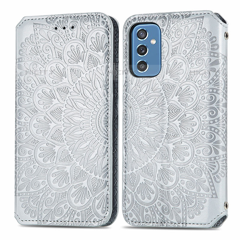 Custodia Portafoglio In Pelle Fantasia Modello Cover con Supporto S01D per Samsung Galaxy M52 5G