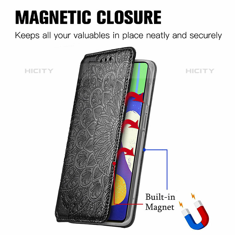 Custodia Portafoglio In Pelle Fantasia Modello Cover con Supporto S01D per Samsung Galaxy M62 4G