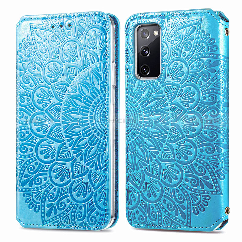 Custodia Portafoglio In Pelle Fantasia Modello Cover con Supporto S01D per Samsung Galaxy S20 FE (2022) 5G